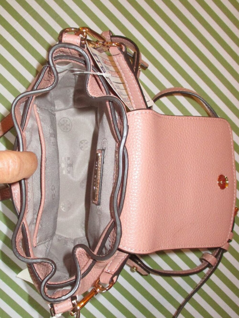 Tory Burch Thea Mini Bucket Back-Pack - Picture 6 of 12